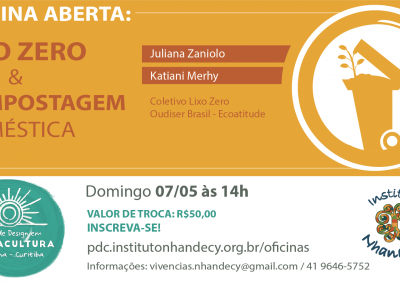 07 de maio – Oficina Lixo Zero e Compostagem Doméstica