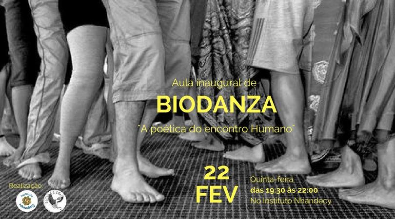 22 de Fev – Aula inaugural de Biodanza – Sistema Rolando Toro