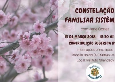 13  de Março – Constelação Familiar Sistêmica e Organizacional