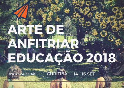 14 à 16 de Setembro de 2018 – Está chegando o II Arte de Anfitriar (Art of Hosting) Educação, agora em Curitiba…