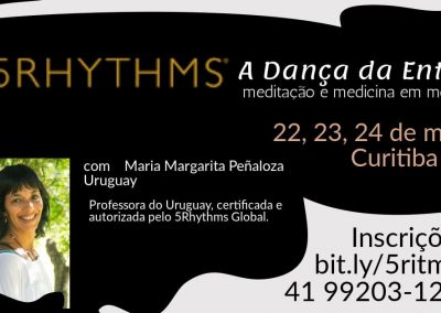 5 Ritmos – A Dança da Entrega – De 22 a 24 de Março Inscreva-se!