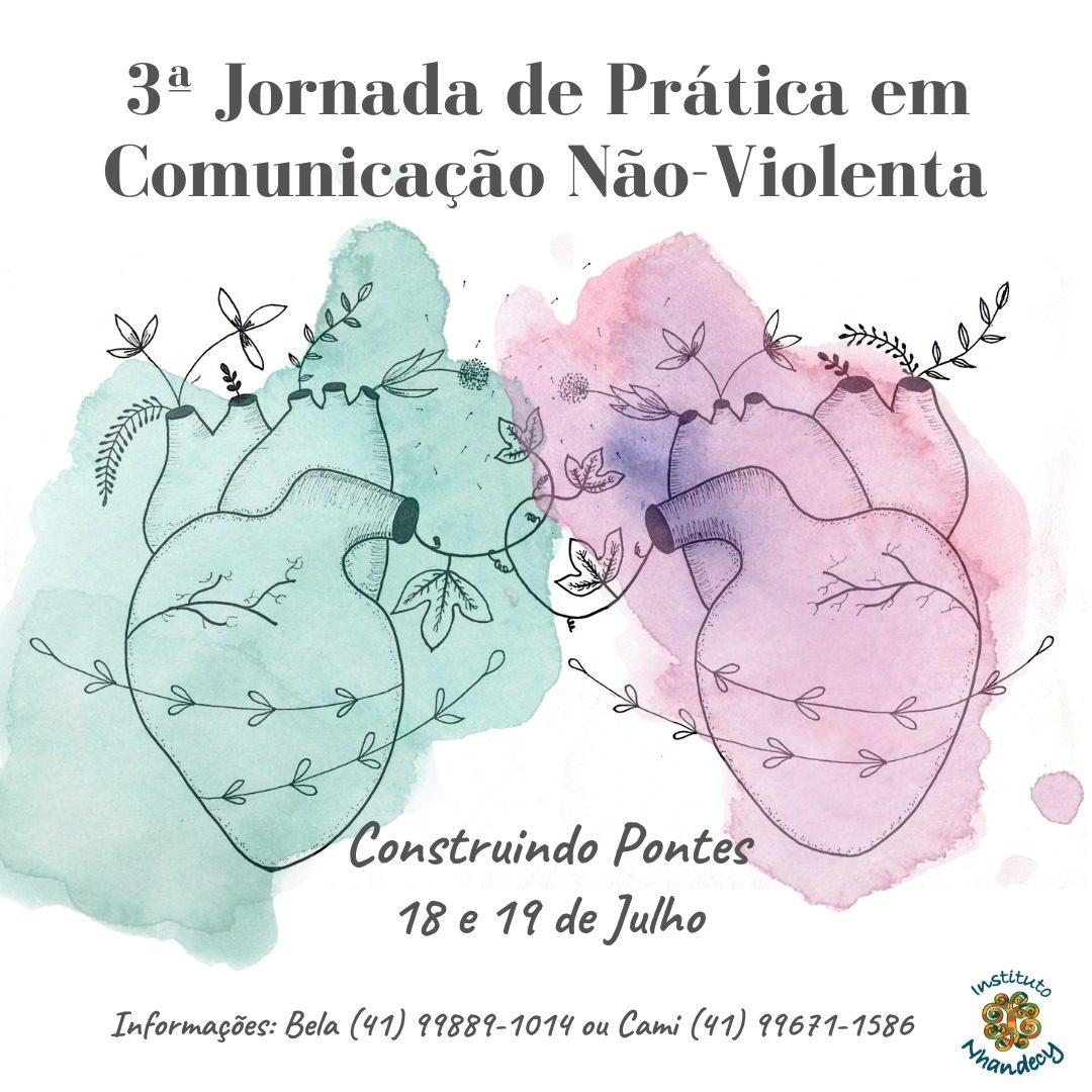 Prática em Comunicação Não-Violenta (Online) – Dias 18 e 19 de julho