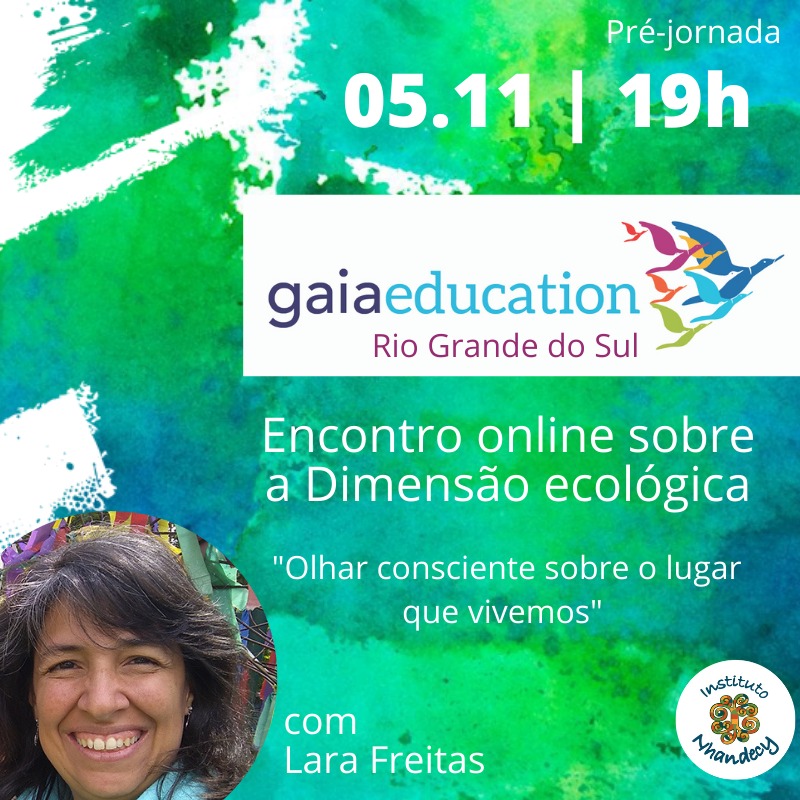 Pré-Jornada Programa Educação Gaia RS – Dimensão Ecológica
